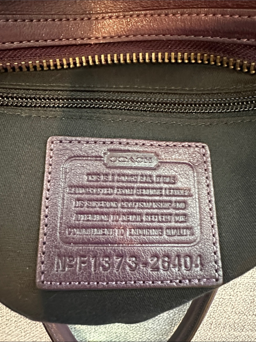 Coach Legacy Studded Haley Satchel. Plum/purple .Style 26404 - Picture 12 of 16